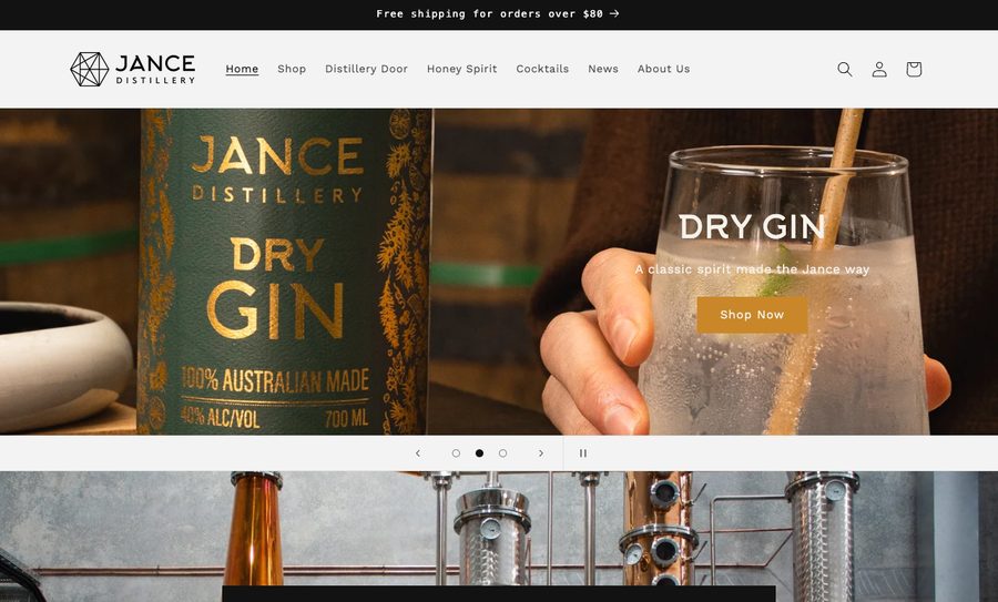 Jance Distillery website